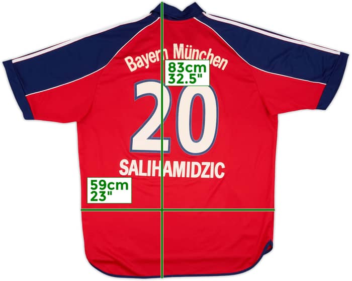1999-01 Bayern Munich Home Shirt Salihamidzic #20 - 5/10 - (XL)