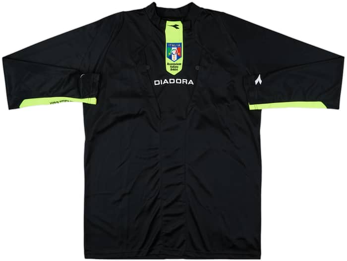 2009-10 Italy FIGC Diadora Referee L/S Shirt - 9/10 - (L)