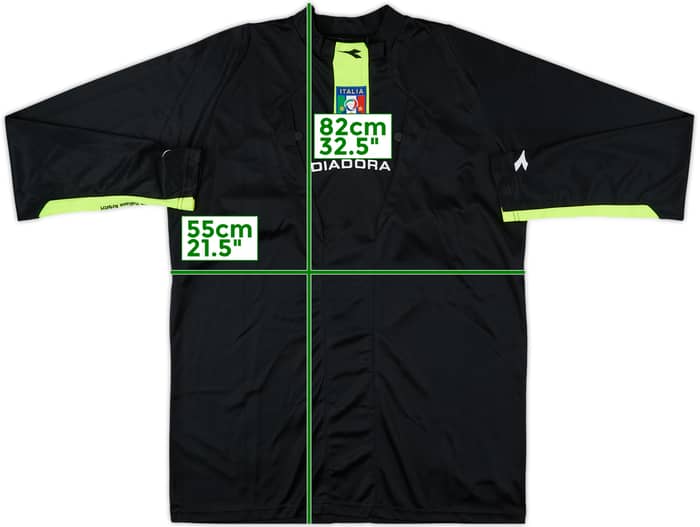 2009-10 Italy FIGC Diadora Referee L/S Shirt - 9/10 - (L)