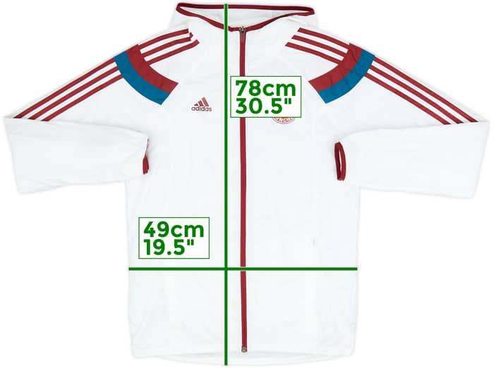 2014-15 Bayern Munich adidas Hooded Track Jacket - 6/10 - (S)