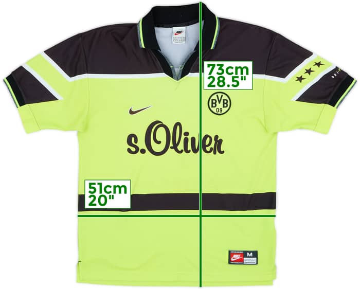 1997-98 Borussia Dortmund Home Shirt - 8/10 - (M)