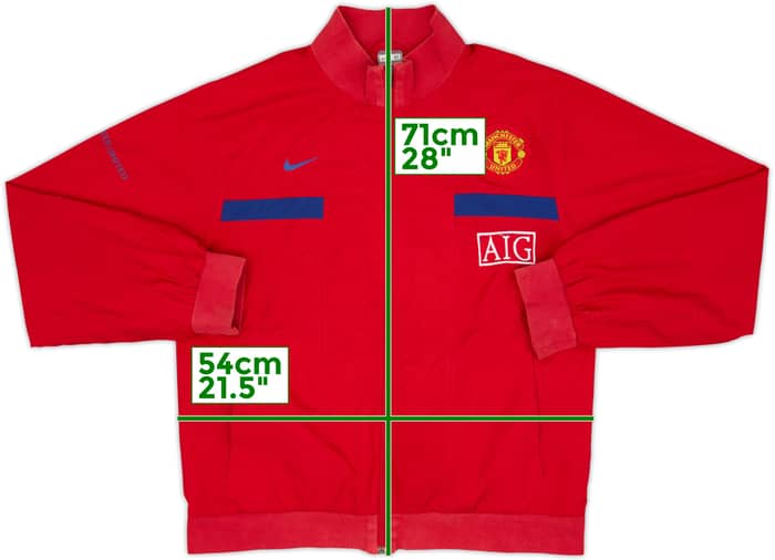 2008-09 Manchester United Nike Track Jacket - 8/10 - (M)