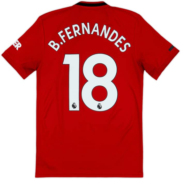 2019-20 Manchester United Home Shirt B.Fernandes #18 - 7/10 - (S)