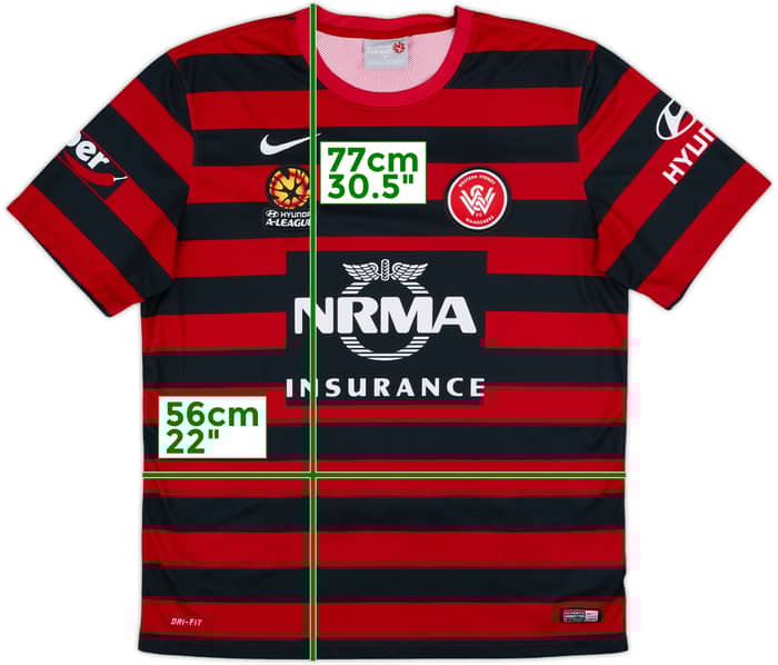 2014-15 Western Sydney Wanderers Home Shirt - 8/10 - (XL)