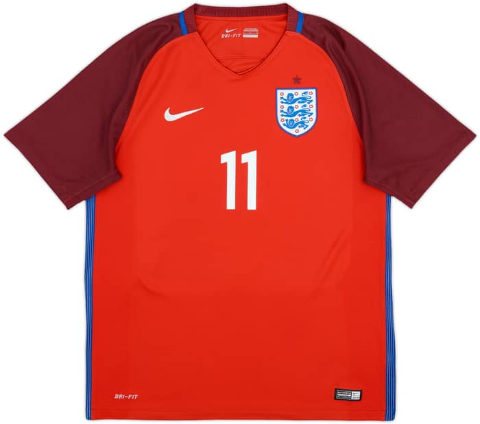 2016-17 England Away Shirt Vardy #11 - 9/10 - (L)