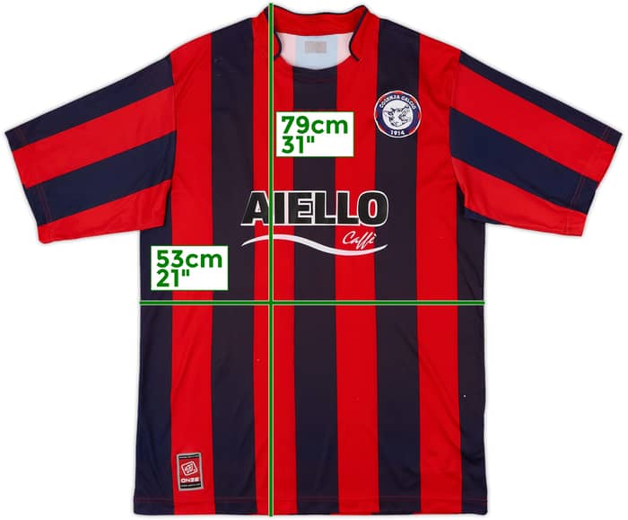 2009-10 Onze Template Training Shirt (Cosenza) #2 - 4/10 - (M)