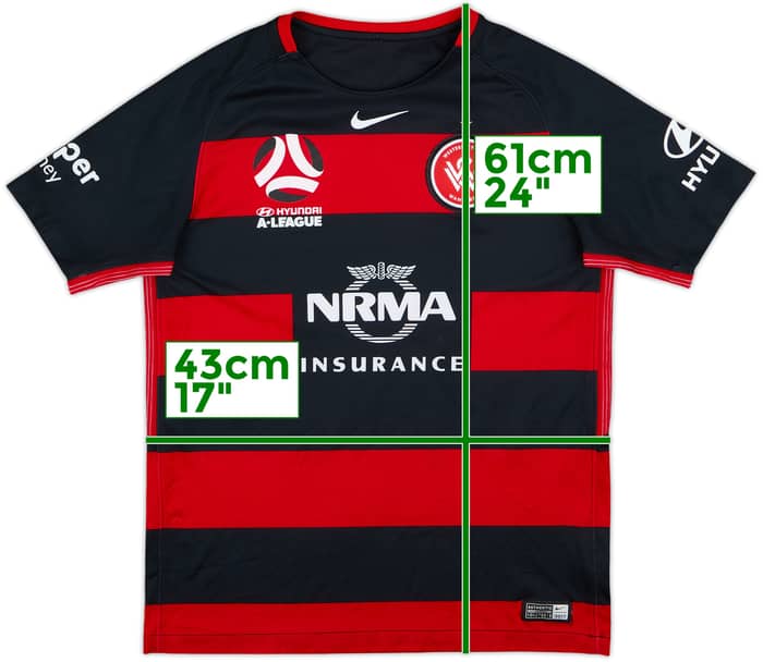 2017-18 Western Sydney Wanderers Home Shirt - 10/10 - (L.Boys)