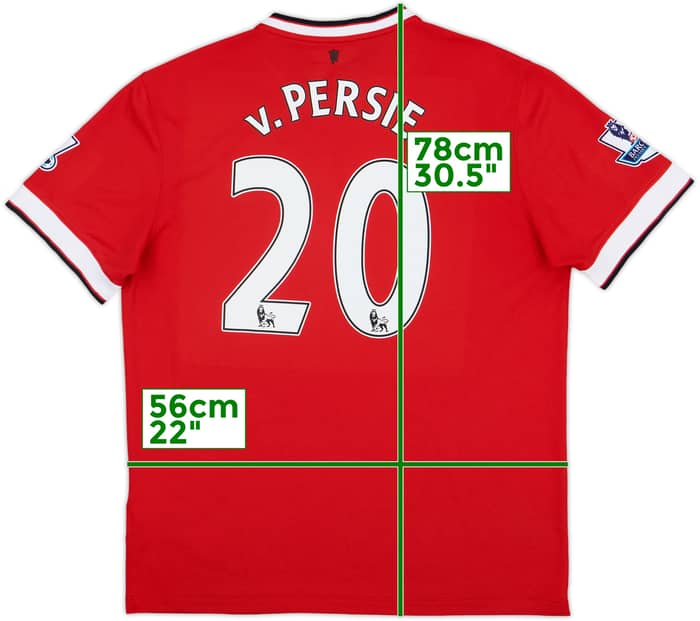 2014-15 Manchester United Home Shirt v.Persie #20 - 7/10 - (L)