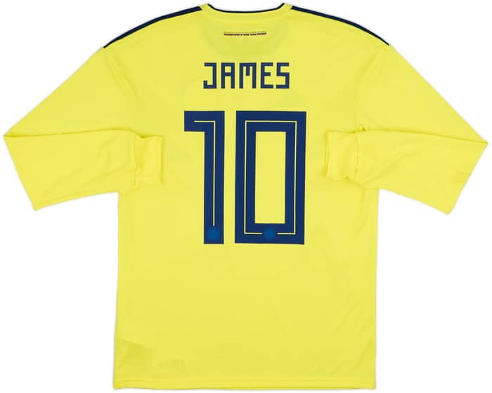 2018-19 Colombia Home L/S Shirt James #10 - 8/10 - (M)