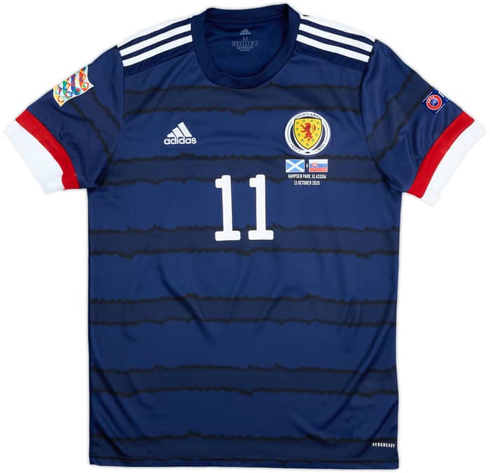 2020 Scotland Match Issue Signed Home Shirt McBurnie #11