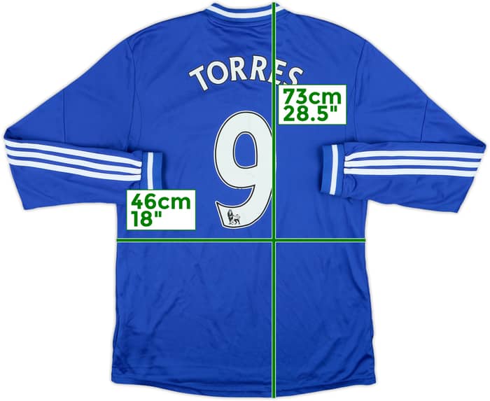 2013-14 Chelsea Home L/S Shirt Torres #9 - 4/10 - (M)