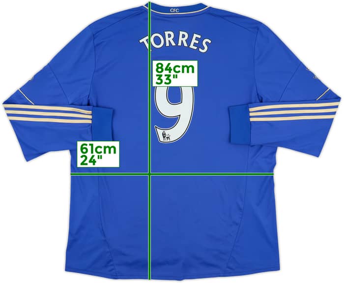 2012-13 Chelsea Home L/S Shirt Torres #9 - 6/10 - (XXL)