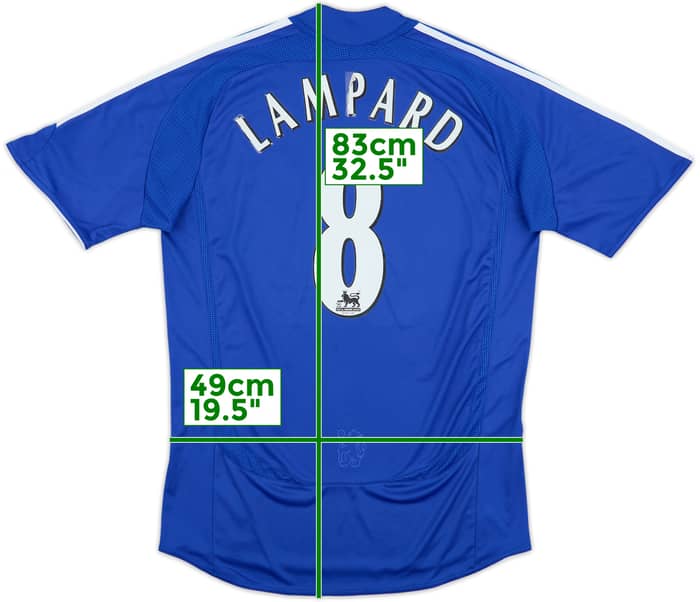2006-08 Chelsea Home Shirt Lampard #8 - 5/10 - (M)