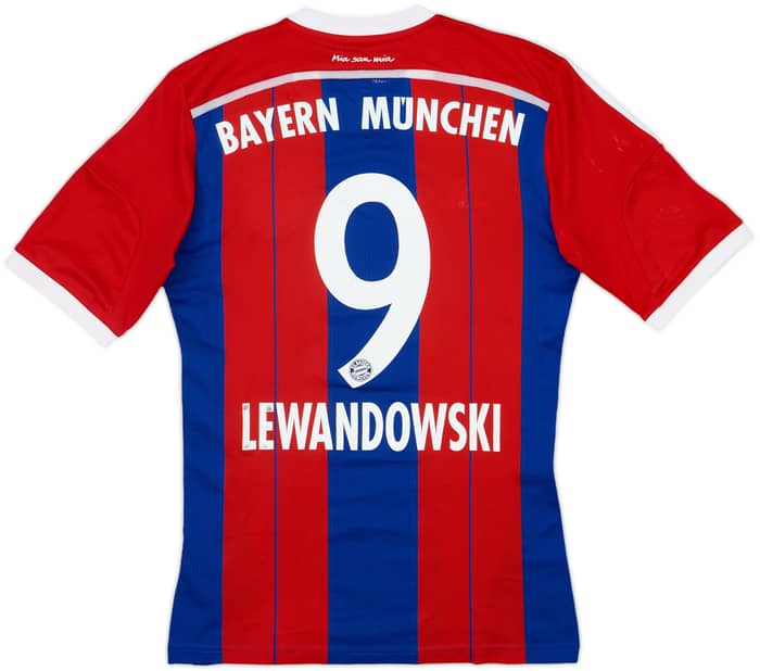 2014-15 Bayern Munich Home Shirt Lewandowski #9 - 6/10 - (S)