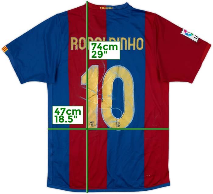 2006-07 Barcelona Home Shirt Ronaldinho #10 - 4/10 - (S)