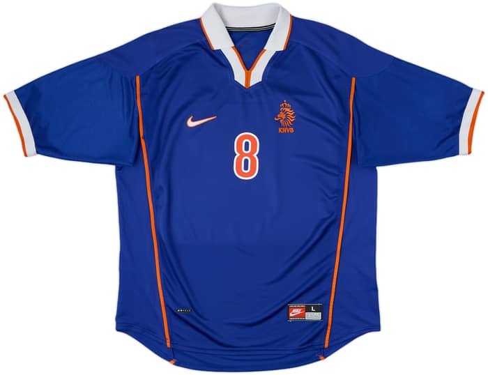 1998-00 Netherlands Away Shirt Bergkamp #8 - 8/10 - (L)