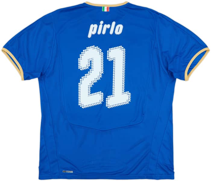 2007-08 Italy Home Shirt Pirlo #21 - 6/10 - (XL)