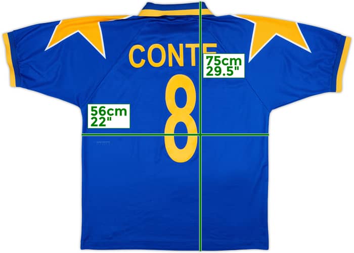 1994-95 Juventus Away Shirt Conte #8 - 6/10 - (XL)