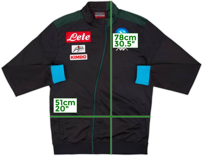 2018-19 Napoli Kappa Track Jacket - 8/10 - (XL)