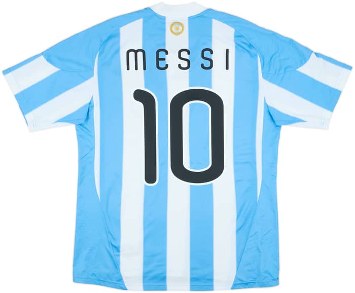 2010-11 Argentina Home Shirt Messi #10 - 6/10 - (L)