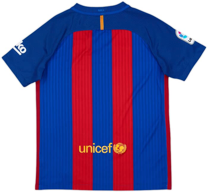 2016-17 Barcelona Home Shirt - 9/10 - (L.Boys)