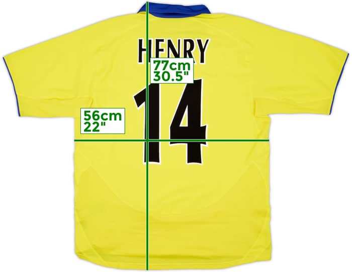2003-05 Arsenal Away Shirt Henry #14 - 9/10 - (L)