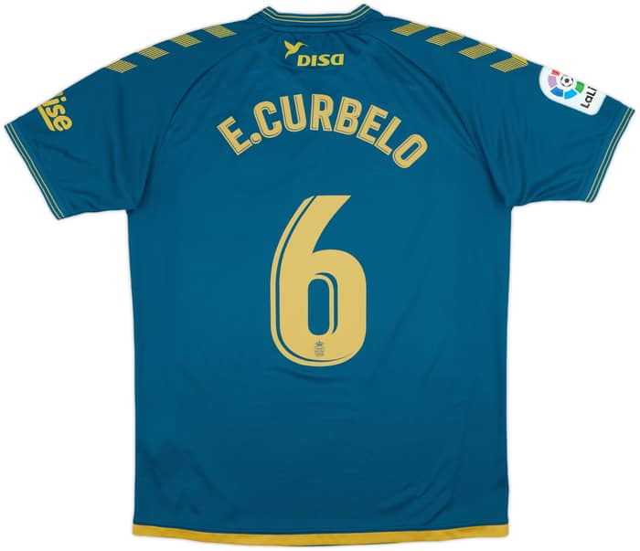 2021-22 Las Palmas Away Shirt E. Curbelo #6 - 8/10 - (L)