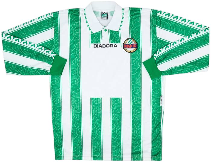 1996-98 Rapid Vienna Home L/S Shirt - 9/10 - (XL)