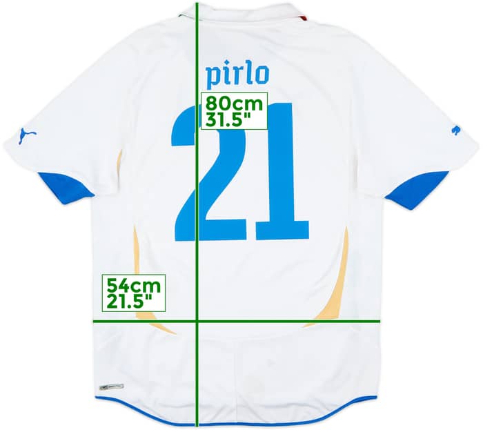 2010-12 Italy Away Shirt Pirlo #21 - 7/10 - (L)