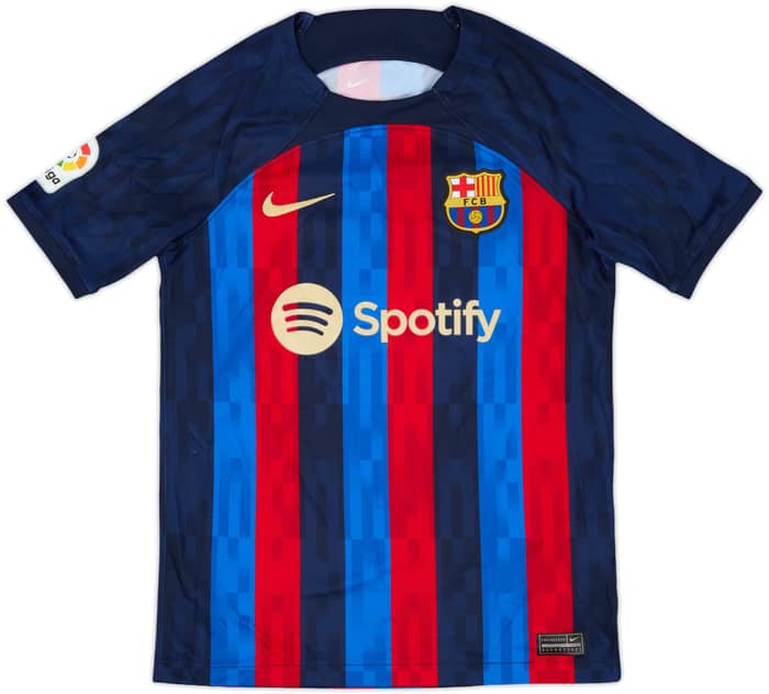 2022-23 Barcelona Home Shirt - 9/10 - (M.Boys)