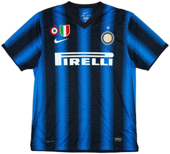 2010-11 Inter Milan Signed Home Shirt Sneijder #10 - 4/10 - (L)