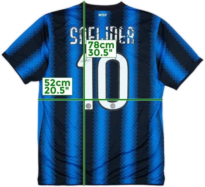 2010-11 Inter Milan Signed Home Shirt Sneijder #10 - 4/10 - (L)