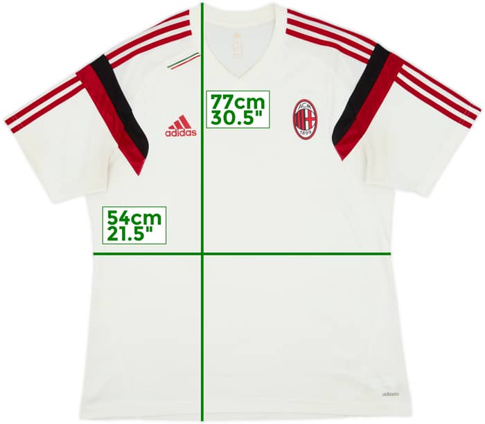 2014-15 AC Milan adizero Training Shirt - 8/10 - (XL)
