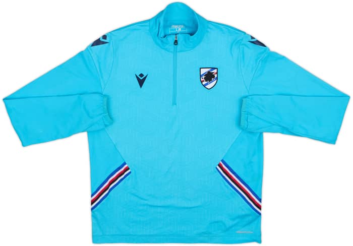 2022-23 Sampdoria Macron 1/4 Zip Drill Top - 7/10 - (L.Boys)