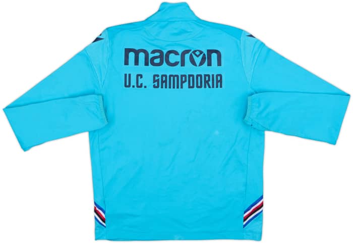 2022-23 Sampdoria Macron 1/4 Zip Drill Top - 7/10 - (L.Boys)