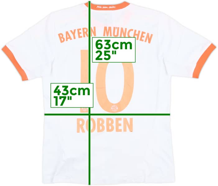 2012-13 Bayern Munich Away Shirt Robben #10 - 5/10 - (L.Boys)