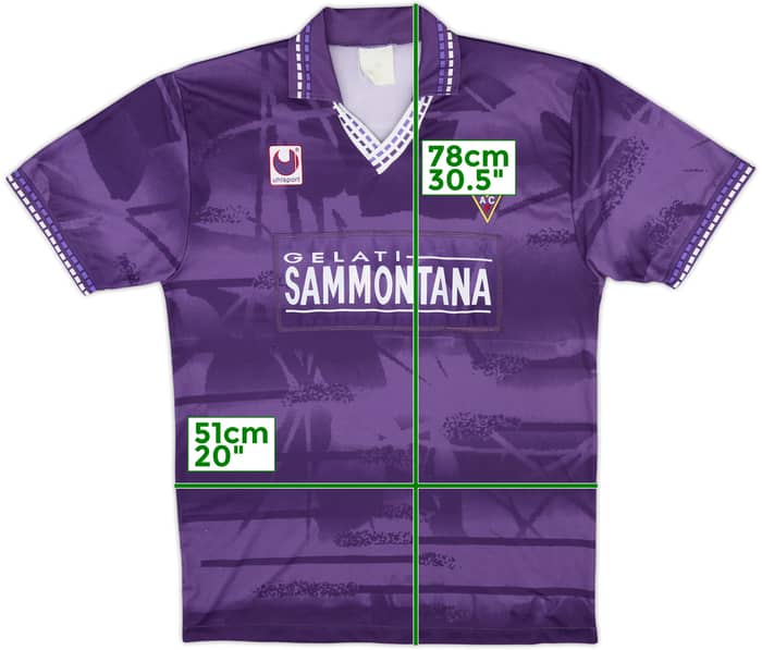 1994-95 Fiorentina Basic Home Shirt - 8/10 - (XL)