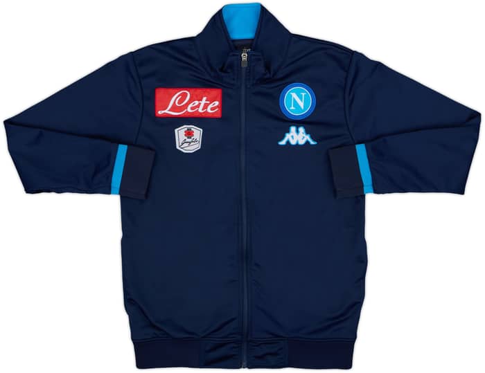 2015-16 Napoli Kappa Track Jacket - 8/10 - (L.Boys)