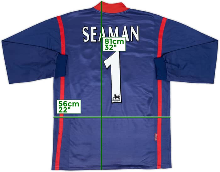 1998-99 Arsenal GK Shirt Seaman #1 - 5/10 - (M)