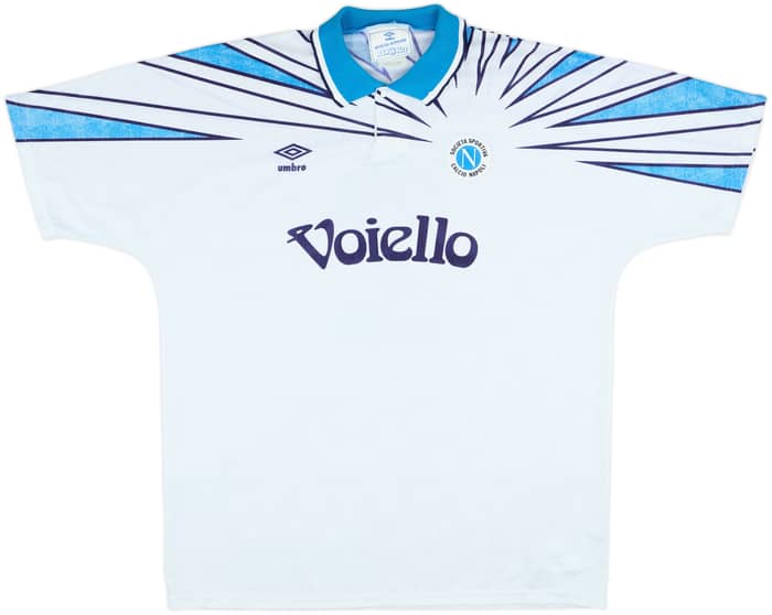 1991-93 Napoli Away Shirt #2 - 7/10 - (XL)