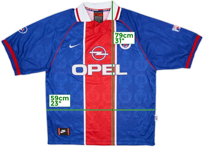 1996-97 Paris Saint-Germain Home Shirt - 9/10 - (XXL)
