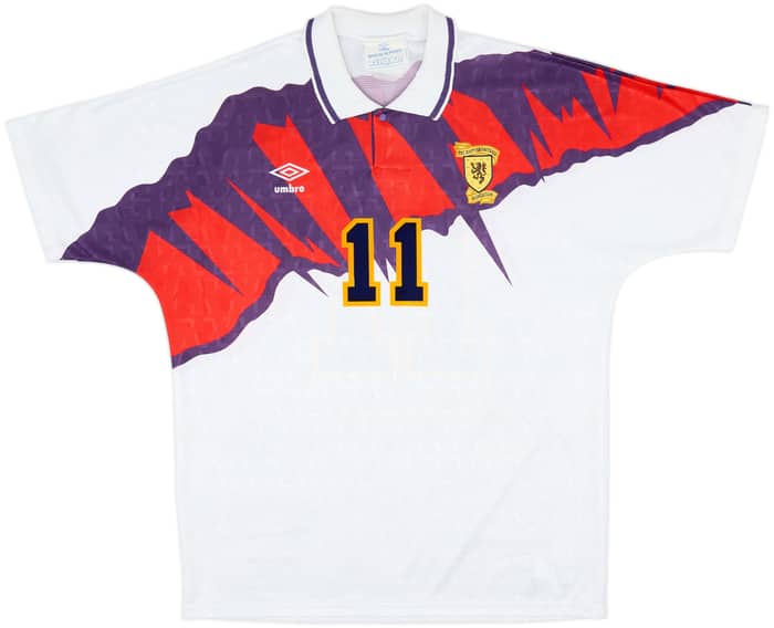 1991-93 Scotland Away Shirt McAllister #11 - 8/10 - (XL)