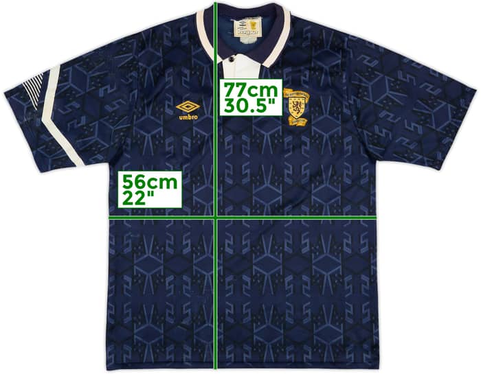 1991-94 Scotland Home Shirt - 7/10 - (L)