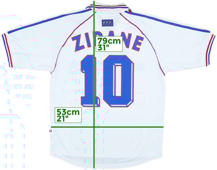 1998 France Away Shirt Zidane #10 - 8/10 - (M)