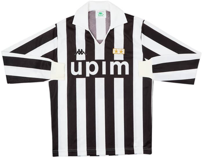 1989-90 Juventus Home L/S Shirt - 8/10 - (M)