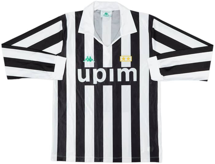 1990-92 Juventus Basic Home L/S Shirt - 8/10 - (L)