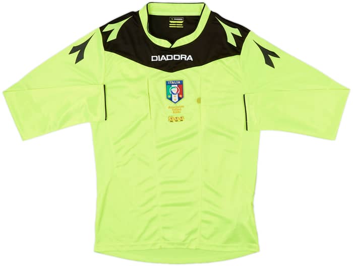 2015-16 Italy Diadora Referee L/S Shirt - 7/10 - (S)