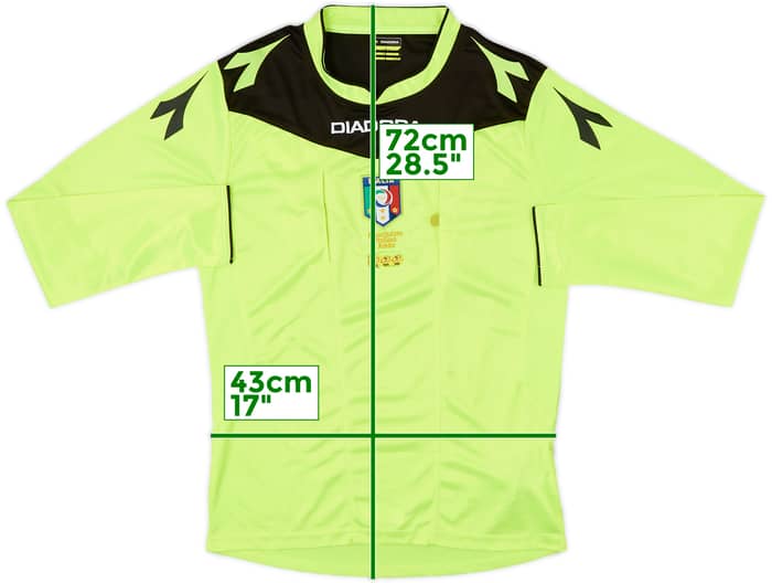 2015-16 Italy Diadora Referee L/S Shirt - 7/10 - (S)