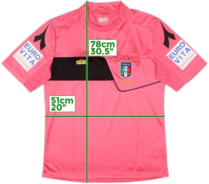 2018-19 Italy Diadora Referee Shirt - 7/10 - (M)