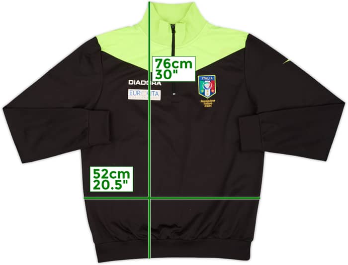 2007-08 Italy Diadora Referee Track Jacket - 8/10 - (M)